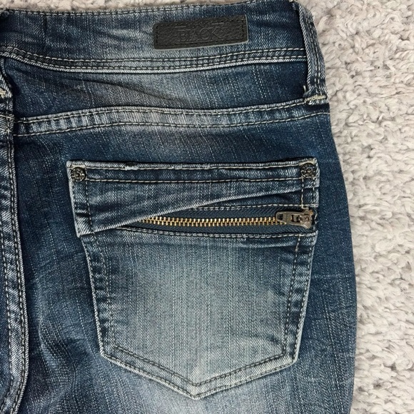 Buckle Black Jeans Womens 25 Fit 53 Skinny Dark Distressed Stretch Style BBW1175 - Picture 4 of 5